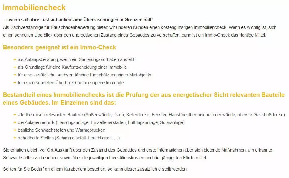 Immobiliencheck 