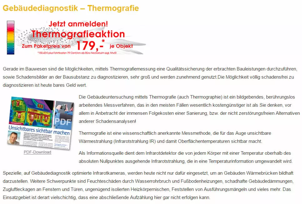 Thermografie, Gebäudediagnostik   Heilbronn